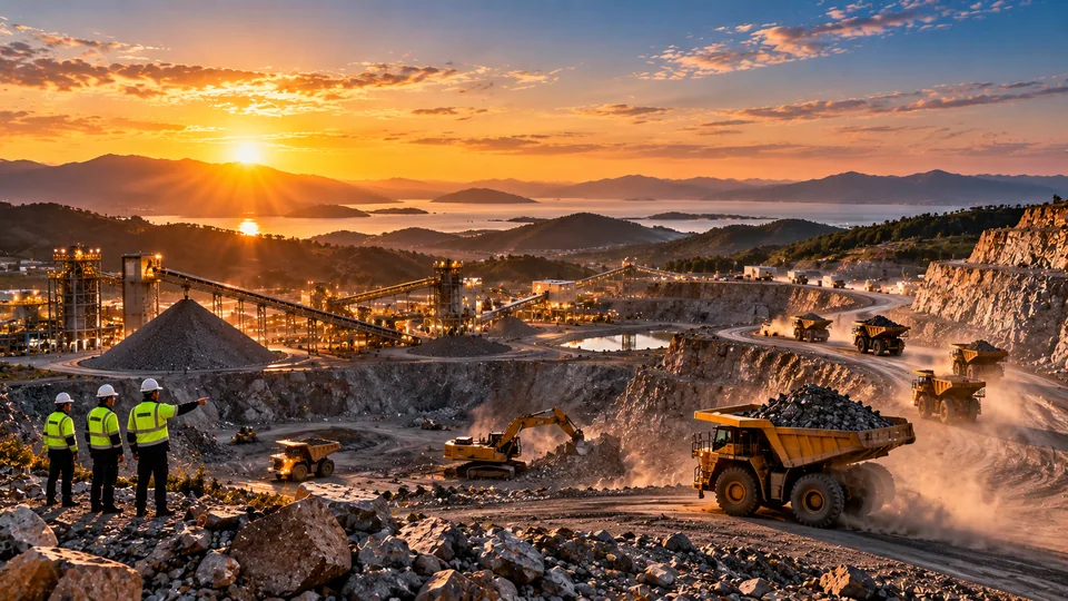 Industrial quarry operations (illustrative image)