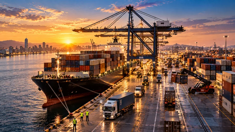 International trade and logistics (illustrative image)