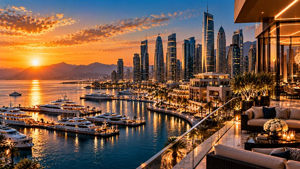 Waterfront commercial district (illustrative image)
